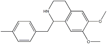 6,7-Dimethoxy-1-(4-methyl-benzyl)-1,2,3,4-tetrahydro-isoquinoline结构式
