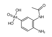 (3-acetylamino-4-amino-phenyl)-arsonic acid Structure