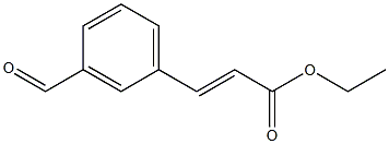 (E)-ethyl 3-(3-formylphenyl)acrylate Structure