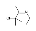 3-chloro-N-ethyl-3-methylbutan-2-imine结构式