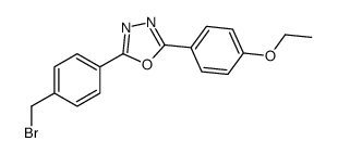 2-[4-(bromomethyl)phenyl]-5-(4-ethoxyphenyl)-1,3,4-oxadiazole Structure