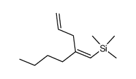 (Z)-1-(trimethylsilyl)-2-(2-propenyl)-1-hexene Structure