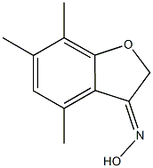 4,6,7-trimethyl-3-benzofuranone oxime Structure