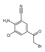 2-amino-5-(2-bromoacetyl)-3-chlorobenzonitrile Structure