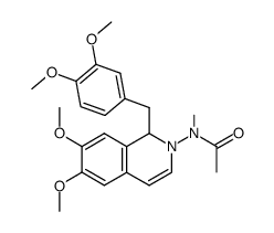 1-(3',4'-dimethoxybenzyl)-6,7-dimethoxy-2-(N-methylacetamido)-1,2-dihydroisoquinoline结构式