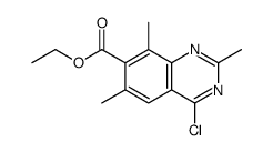 ethyl 4-chloro-2,6,8-trimethylquinazoline-7-carboxylate Structure