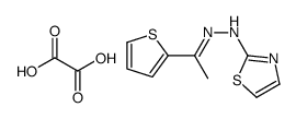 oxalic acid,N-[(Z)-1-thiophen-2-ylethylideneamino]-1,3-thiazol-2-amine Structure