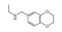 N-((2,3-二氢苯并[b][1,4]二噁英-6-基)甲基)乙胺结构式