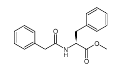 (S)-methyl 3-phenyl-2-(2-phenylacetamido)propanoate Structure
