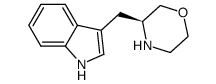 3-((3S)-morpholin-3-ylmethyl)-1H-indole结构式