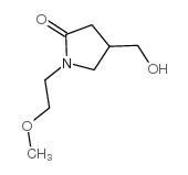 4-(羟基甲基)-1-(2-甲氧基乙基)吡咯烷-2-酮结构式