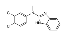 N-(苯并咪唑-2-基)-N-甲基-3,4-二氯苯胺结构式