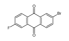 2-bromo-6-fluoroanthracene-9,10-dione结构式