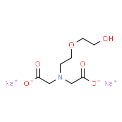 Glycine, N-(carboxymethyl)-N-2-(2-hydroxyethoxy)ethyl-, disodium salt structure