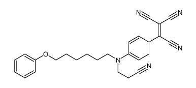 2-[4-[2-cyanoethyl(6-phenoxyhexyl)amino]phenyl]ethene-1,1,2-tricarbonitrile Structure