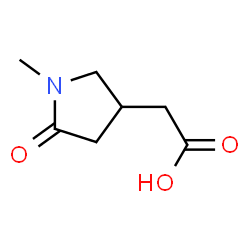 1-甲基-5-氧代吡咯烷-3-乙酸结构式