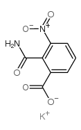 potassium,2-carbamoyl-3-nitrobenzoate结构式