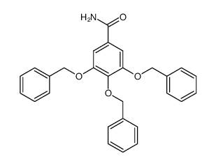 3,4,5-tribenzyloxybenzamide Structure