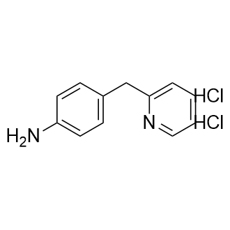 4-(吡啶-2-基甲基)苯胺二盐酸盐结构式