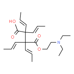 4-[2-(diethylamino)ethyl] hydrogen 2-(tetrapropenyl)succinate Structure