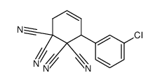 3-(3-Chloro-phenyl)-cyclohex-4-ene-1,1,2,2-tetracarbonitrile Structure