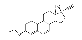 17α-Ethinyl-19-nor-3-ethoxy-4,6-androstadien-17β-ol Structure