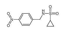 N-(4-硝基苄基)环丙烷磺酰胺结构式