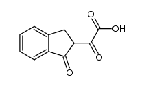 (1-oxo-indan-2-yl)-glyoxylic acid结构式