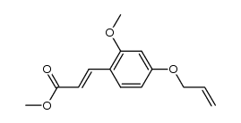 methyl 4'-allyloxy-2'-methoxycinnamate Structure