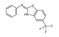N-phenyl-5-(trifluoromethyl)-1,3-benzothiazol-2-amine Structure