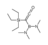 2-[bis(dimethylamino)boranyl]-2-triethylsilylethenone结构式
