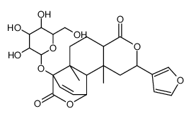 2-(furan-3-yl)-6a,10b-dimethyl-4,12-dioxo-1,4a,5,6,6a,10,10a,10b-octahydro-2h-10,7-(epoxymethano)benzo[f]isochromen-7(4h)-yl hexopyranoside Structure