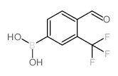 4-甲酰基-3-三氟甲基苯硼酸结构式