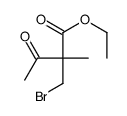 ethyl 2-(bromomethyl)-2-methyl-3-oxobutanoate Structure