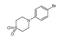 4-(4-溴苯基)硫代吗啉-1,1-二氧化物结构式