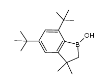 5,7-di-tert-butylhydroxy-3,3-dimethyl-1-boraindane结构式
