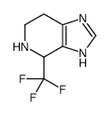 4-(trifluoromethyl)-4,5,6,7-tetrahydro-1H-imidazo[4,5-c]pyridine结构式