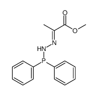 methyl 2-(diphenylphosphanylhydrazinylidene)propanoate结构式