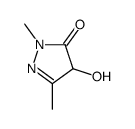 4-hydroxy-2,5-dimethyl-4H-pyrazol-3-one结构式
