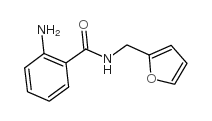 2-氨基-N-呋喃-2-甲基苯甲酰胺结构式