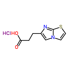 3-(咪唑并[2,1-b]噻唑-6-基)丙酸盐酸盐结构式