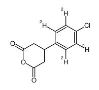 4-(4-chloro-2,3,5,6-tetradeuteriophenyl)oxane-2,6-dione Structure
