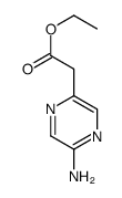 2-(5-氨基吡嗪-2-基)乙酸乙酯结构式