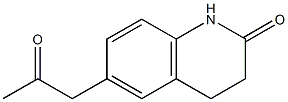 6-(2-氧代丙基)-3,4-二氢喹啉-2(1H)-酮结构式
