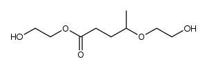 2-hydroxyethyl 4-(2-hydroxyethoxy)pentanoate结构式