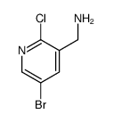 (5-bromo-2-chloropyridin-3-yl)methanamine Structure