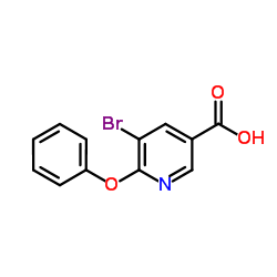 5-Bromo-6-phenoxynicotinic acid Structure