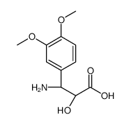 3-(R)-Amino-2-(R)-hydroxy-3-(3,4-dimethoxy-phenyl)-propionic acid Structure