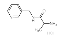 2-Amino-N-(3-pyridinylmethyl)propanamide hydrochloride Structure