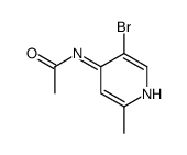 N-(5-溴-2-甲基吡啶-4-基)乙酰胺结构式